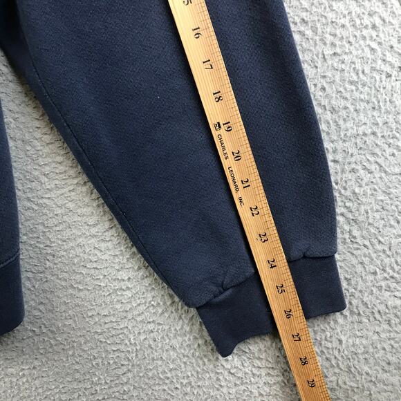 Vintage Y2K NIKE‎ Center Mini Swoosh Check Hoodie Faded Navy Blue Sz 2XL - Picture 6 of 15